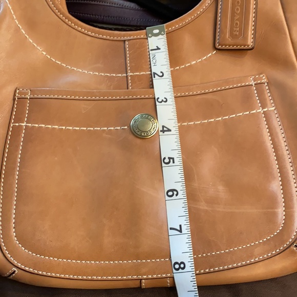 Coach Legacy Tan Leather Tote Bag - Picture 11 of 15